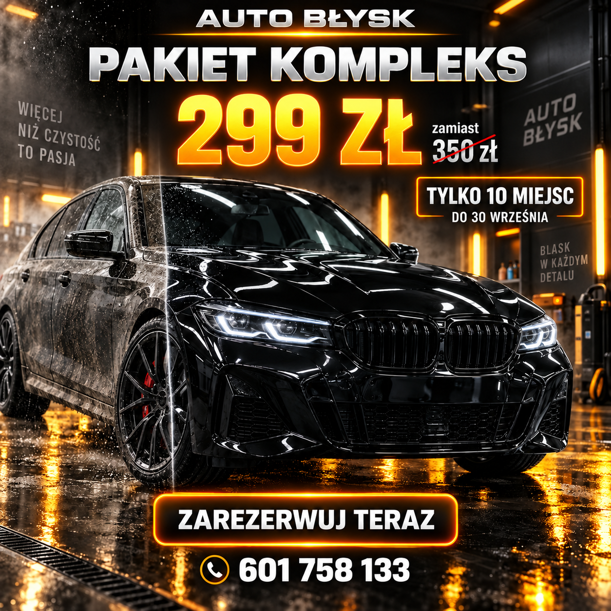 Pakiet Kompleks Auto Błysk za 299 zł zamiast 350 zł